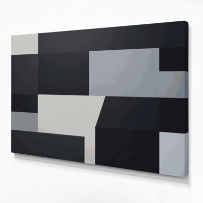 Minimalisme 67, art mural sur toile noire
