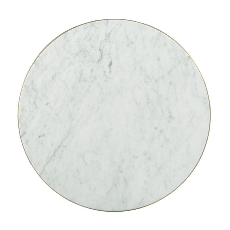Satin Brass Marble Coffee Table