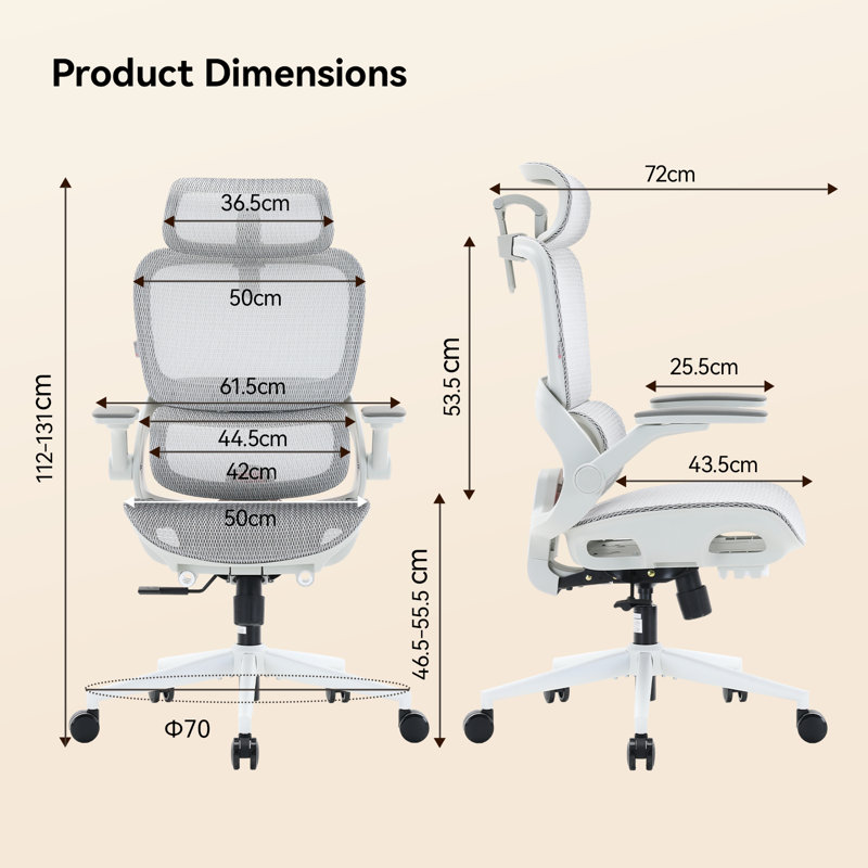 Office Chair with Headrest