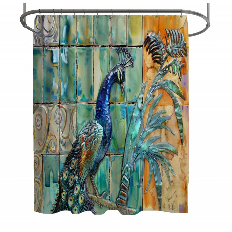 Cesareo Shower Curtain, 93"H x 70"W