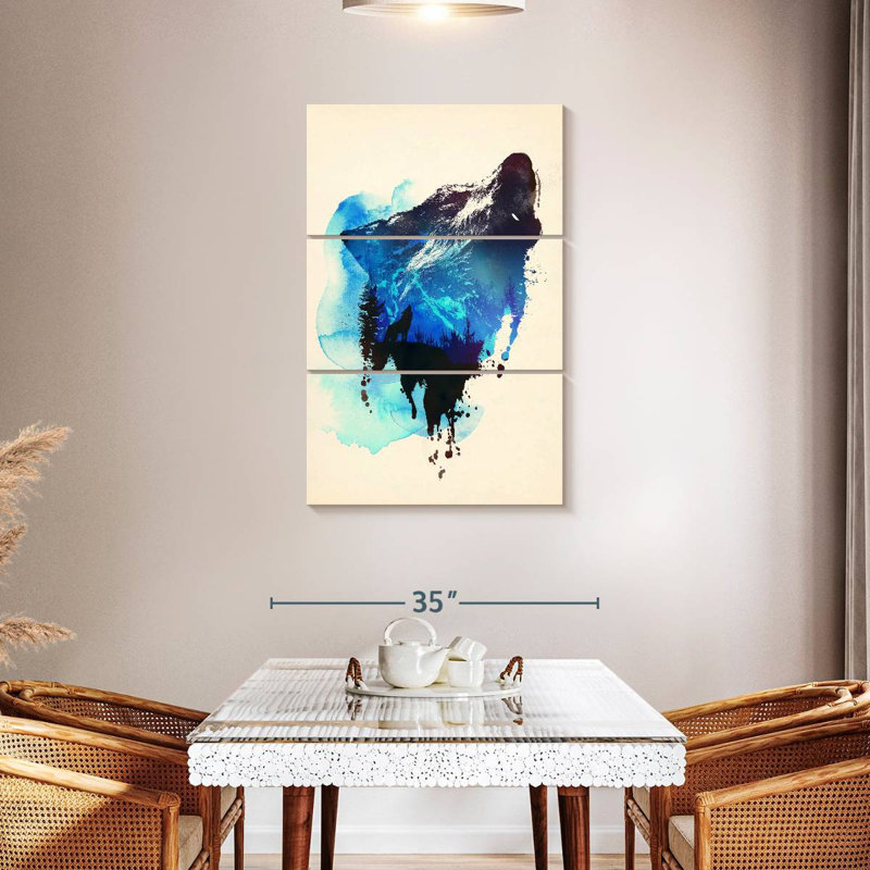Brampt Alone As A Wolf, 45" H x 28" W