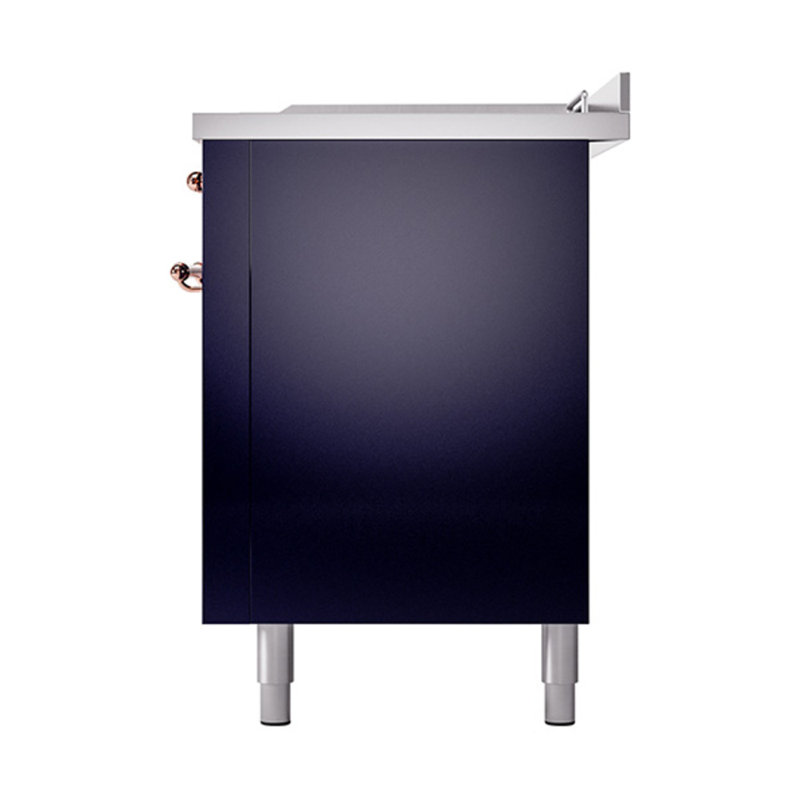 Cuisinière ILVE Nostalgie II Série 60 po à double combustible avec 7 brûleurs scellés, plaque de cuisson, table française (gaz naturel, porte pleine)
