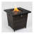 28inch Wicker Square Fire Pit Table