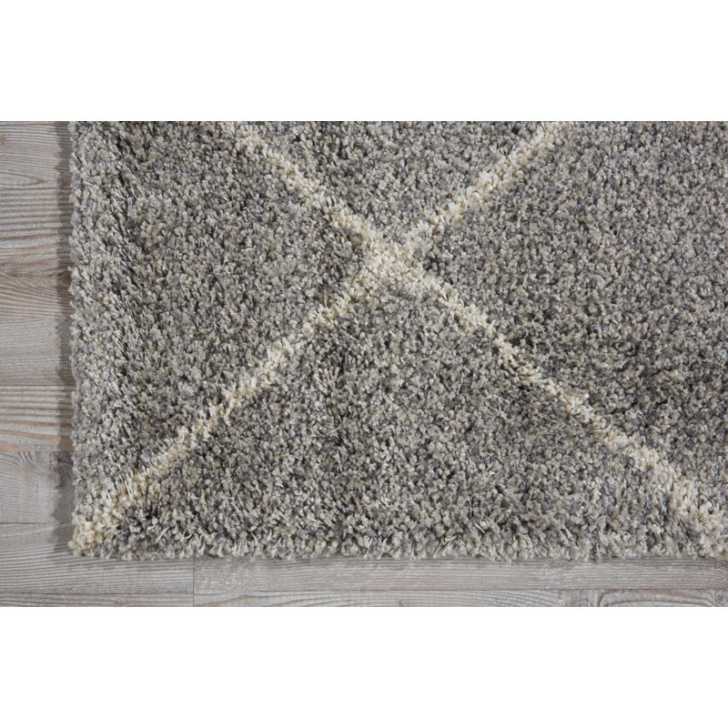 Tapis marocain à poils longs Rosetta, Rectangle 5 pi x 7 pi