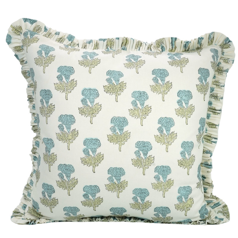 Décoration florale pour l'été Fab Fabine pour l'été, l'hiver, 24 x 24 pouces, bleu, Manmohan, H 14 po x l 14 po