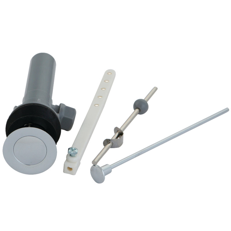 Kingston Brass Plastic Pop-Up Bathroom Sink Drain with Overflow, Polished Chrome