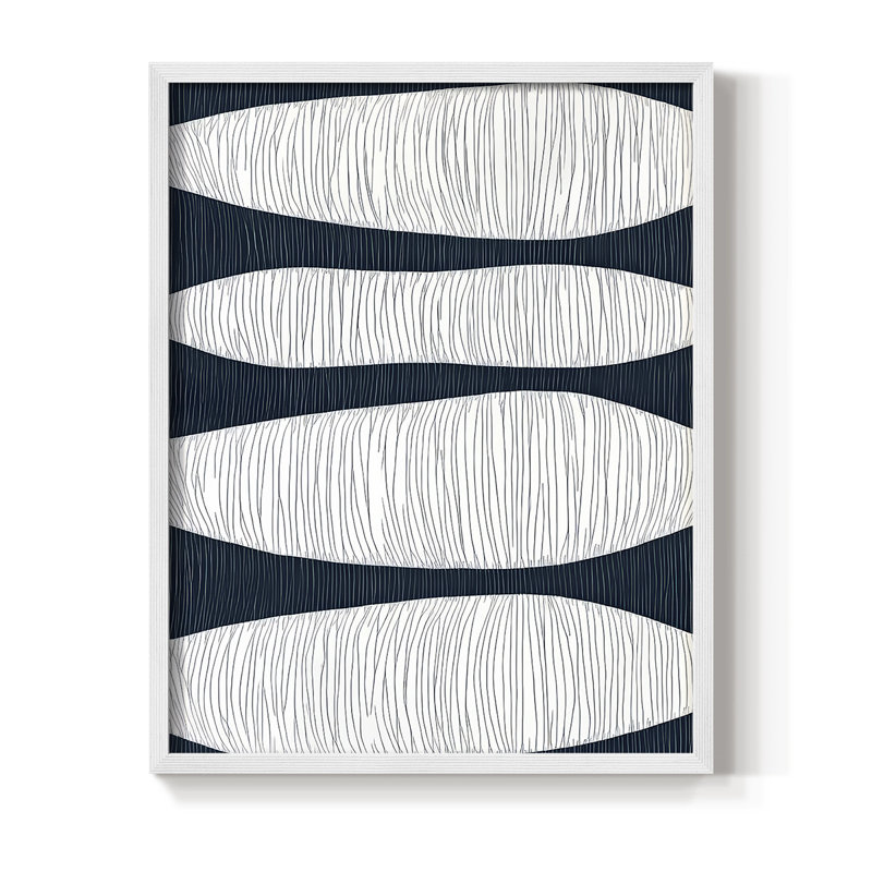 "ABSTRACT Series DCCXLV III" par J Paul, Blanc / Blanc, H 15 po x l 12 po