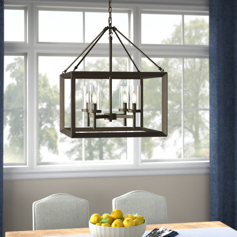 Averee 4 - Light Dimmable Chandelier, Gunmetal Bronze
