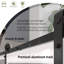 Glass and Manufactured Wood Sliding Barn Door with Installation Hardware Kit-92611454