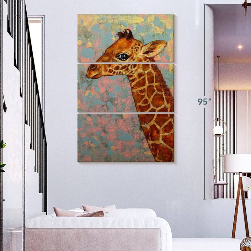 Brampt Baby Giraffe, 65" H x 42" W
