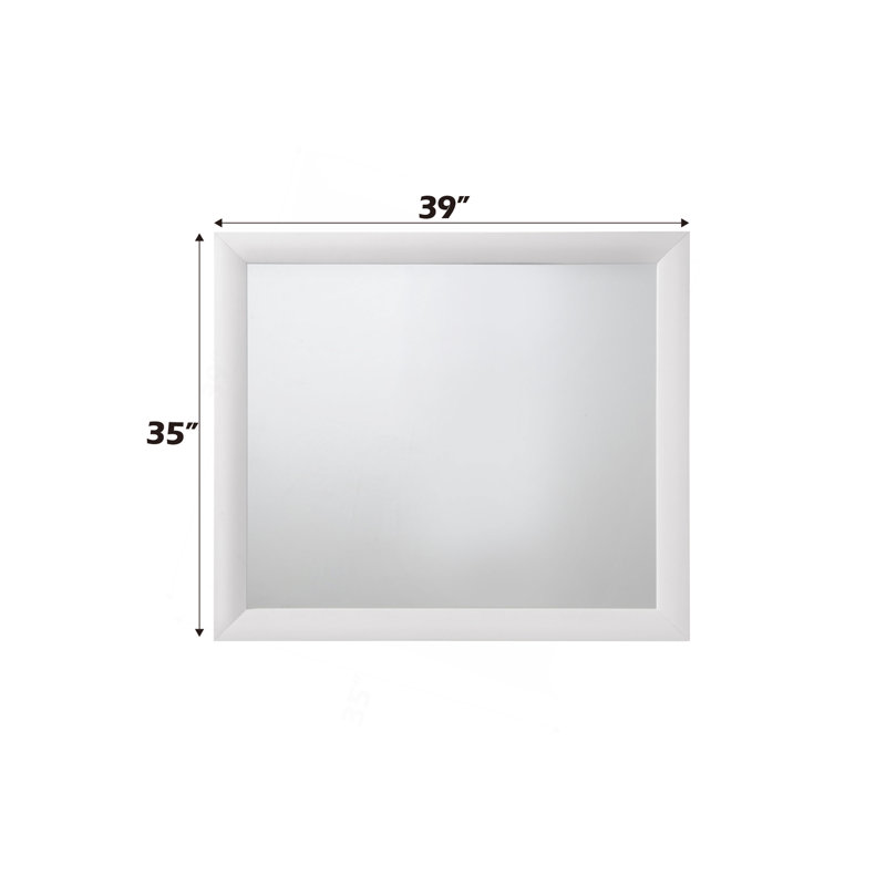 Miroir mural polyvalent et élégant pour rehausser la décoration intérieure, Blanc