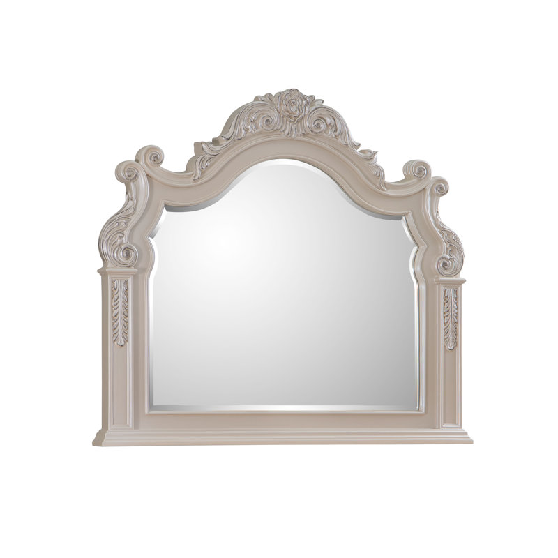 Ensemble de chambre à coucher 4 pièces Santa Monica, Grand lit, Ensemble de quatre pièces : lit, commode, miroir