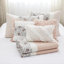 Courtepointe 6 pièces très grand / très grand, en coton, réversible avec coussins décoratifs-124755146-124755150