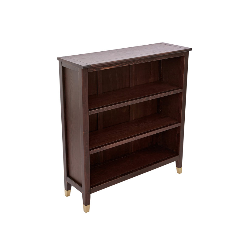 Bookcase, (3 Shelves) 38" H x 35" W x 12" D, Brown