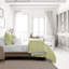 Ensemble de housse de couette en rayonne jaune Ruban-86497887