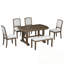 Bermuda extensible 6 pièces avec rallonge amovible et 4 chaises-355821681