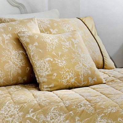 Khaleesi Floral Champagne Square Cushion