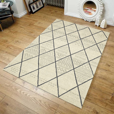 Wool Geometric Indoor Rug
