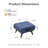Faux Leather Handable Upholstery Ottoman,Foot Rest Footstool-1344137430