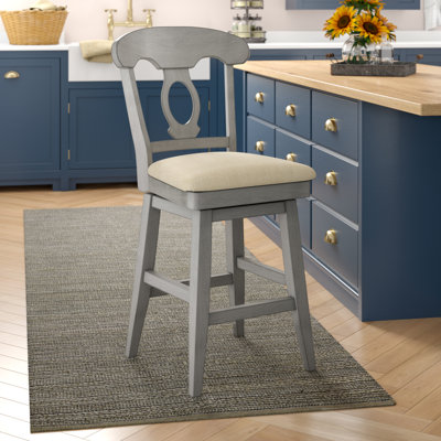 Marcotte Swivel Upholstered Counter Stool