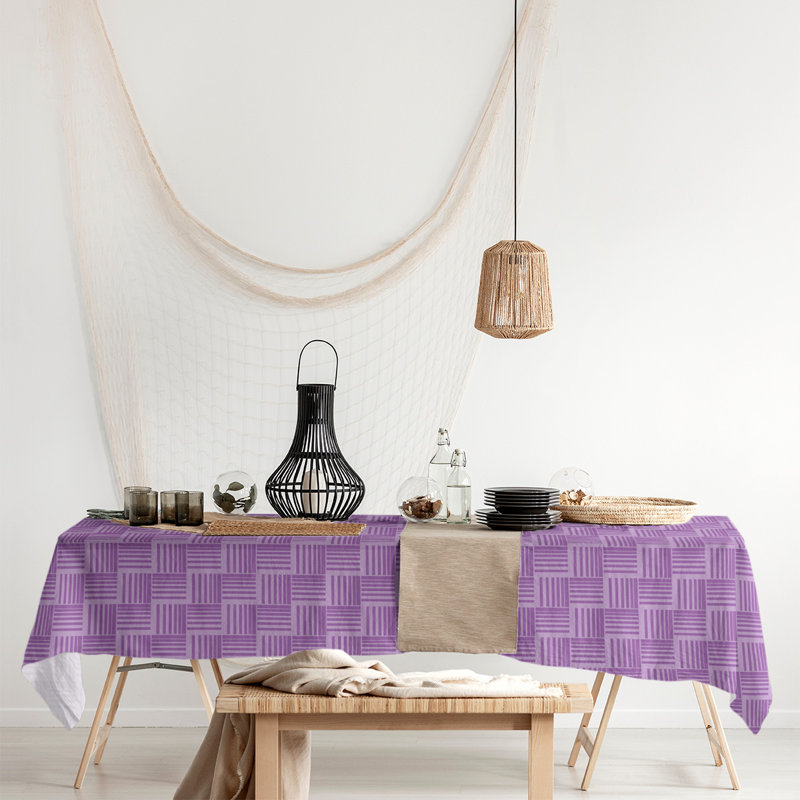 Rayures nattes classiques Nappe, Violet
