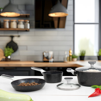 5 - Piece Non-Stick Aluminum Cookware Set
