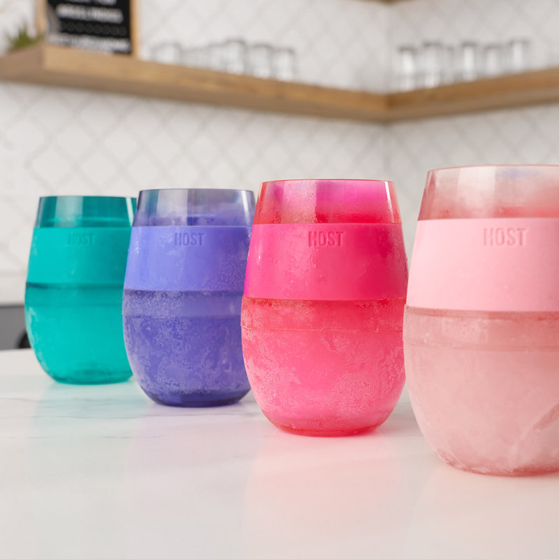 4 pièces de 8,5 oz Ensemble de verres à vin en plastique tout usage
