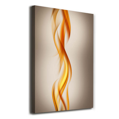 Waves Abstraction - Wrapped Canvas Print