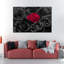 «Gothic Roses Red Rose Pop», reproduction sur toile-1928035136