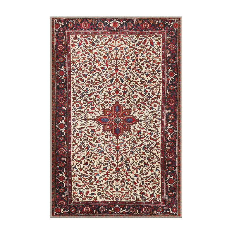 Tapis oriental rose / beige Taliah, Rectangle 6 pi x 9 pi