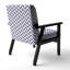 Fauteuil d'appoint en velours bleu-618847953