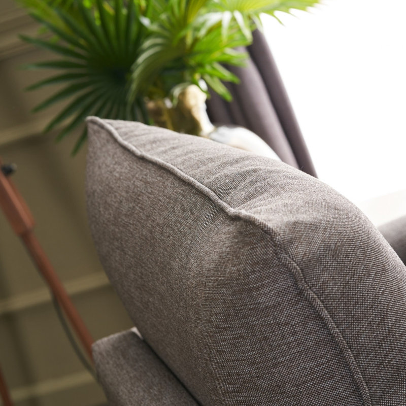 Fauteuil l 32,28 po, Polyester brun