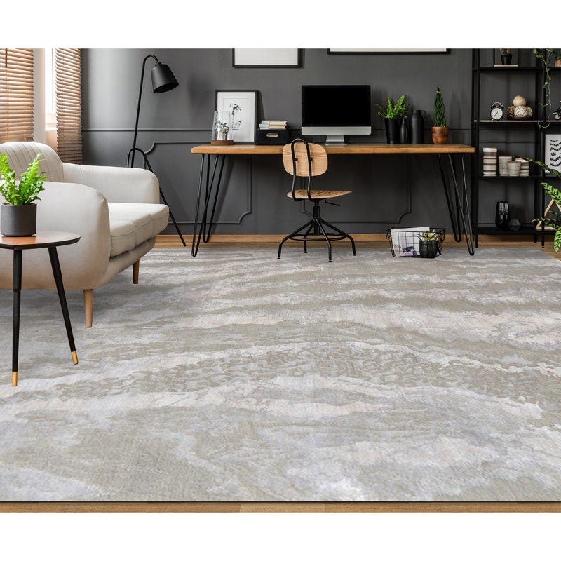 Abstract Area Rug, Rectangle 6' x 9'