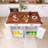 53.5" Drop-Leaf Countertop Kitchen Cart With Spice Rack & Power Outlet-1277964624