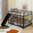 Metal Bunk Bed With Slide-686091182-690530886