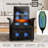 Electric Recliner with Heating and Massage Functions — Power Sofa featuring a Remote Control and 3 Side Pockets; Supports 180° Flat Recline (Sleeping Mode); Suitable for Living Rooms and Home Theaters, Black-1228417642