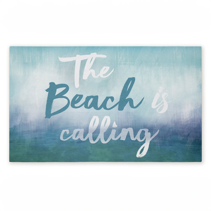 Tapis de plage pour l'extérieur Beach Is Calling Gradient