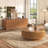 Coffee Table & TV Console Set (Brown)