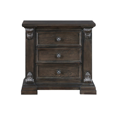 3 - Drawer Nightstand in Brown -  Darby Home Co, 677D61D0A678408FBFB6870ECB0DB016