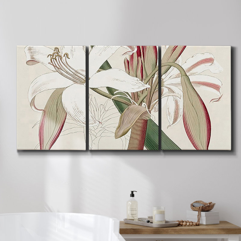 Mouvement linéaire II, 3 pièces, H 36 po x l 72 po x P 2 po