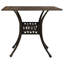 Cranon Square Metal Outdoor Dining Table With Umbrella Hole , 90cm cm W 90cm cm D-163305558-163305640
