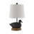 21"H Black Resin Duck Table Lamp With Shade