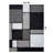 Astika Woven Geometric Gray/White/Black Area Rug – Modern Rectangles Polypropylene Carpet for Living Room, Bedroom, or Office-1739066521