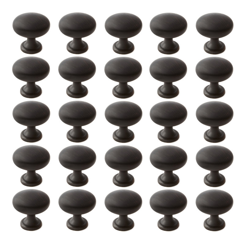 1.13" Diameter Mushroom Knob Multipack, Oil Rubbed Bronze