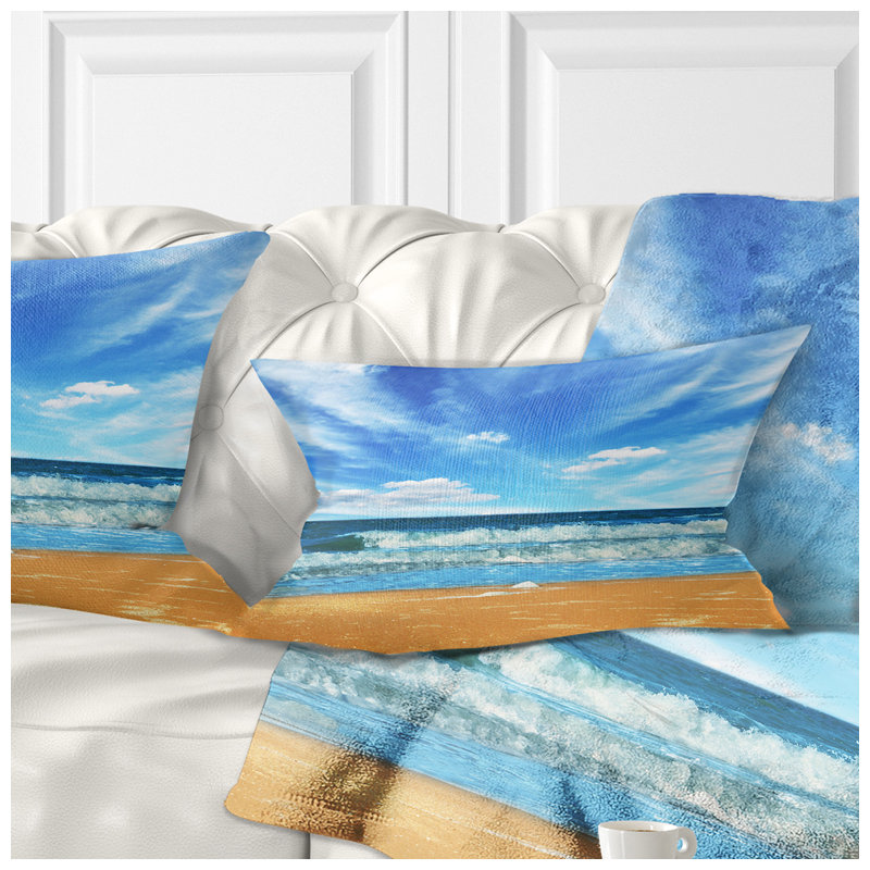 Coussin lombaire en mer et eau brillante
