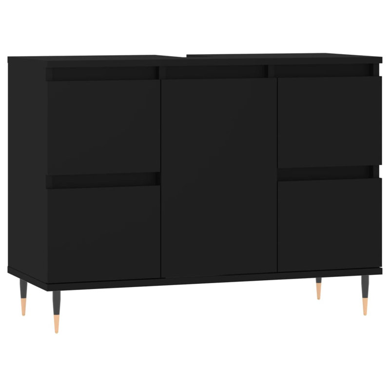 Markaila Floor Mounted Bathroom Cabinet, Black