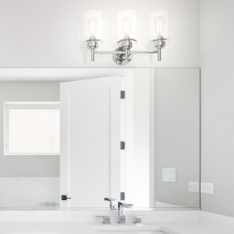 Wexton 3-Light 5.25” Wide Vanity Light, Brushed Nickel