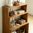 Solid Pine Wood Open Storage Bookcase