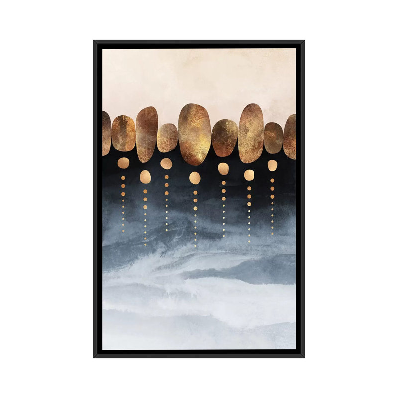 « natural abstraction, portrait », impression sur toile, H 26 po x l 18 po x P 1,5 po, Toile encadrée noire, Pas de tapis