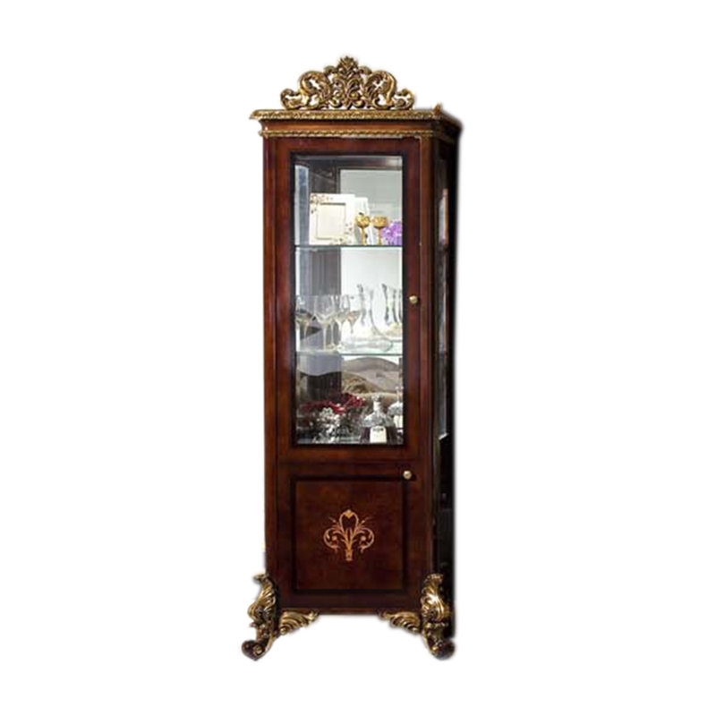 Vitrine à miroir 29,53 po Heine, Charnières à droite